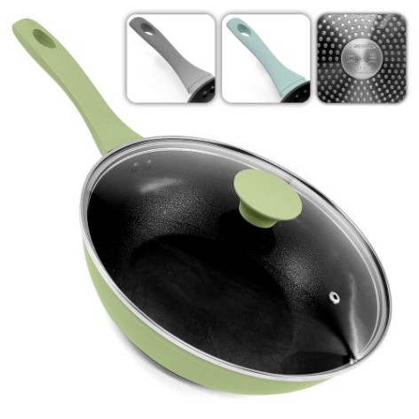 Сковорода ВОК литая мрамор 