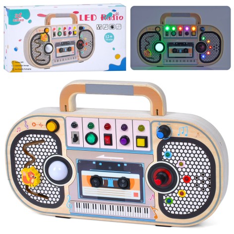 Дерев'яна іграшка Бізіборд QiAiKe 