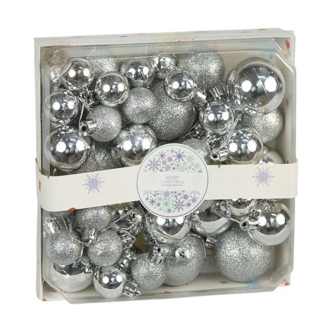 Набір кульок 44шт Срібло ZWH1-1