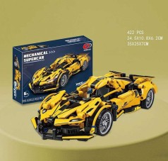 Конструктор “Машинка для перегонів”, 422 деталі, гумові шини, кор. 