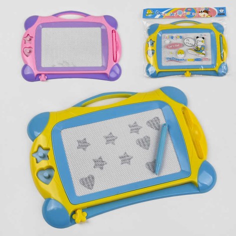 Досточка для малювання 2 кольори, чорно-біла, 2 магніти, в п/е 