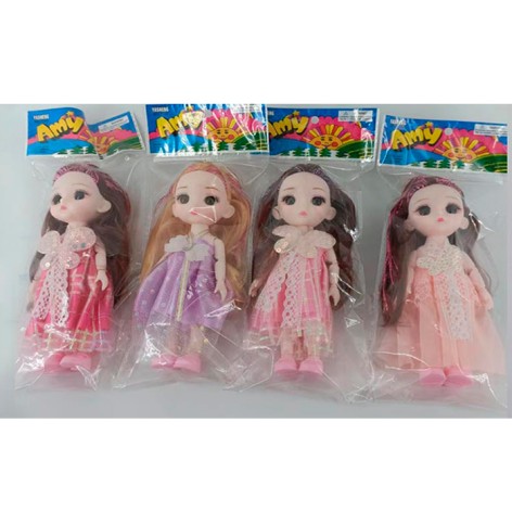 Кукла 15см, шарнирная, 4 вида, в пакете, 10-20-3,5см 