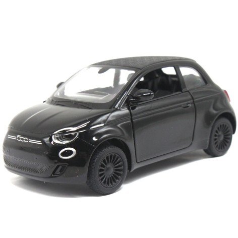 Машинка металева "Fiat 500E", чорний