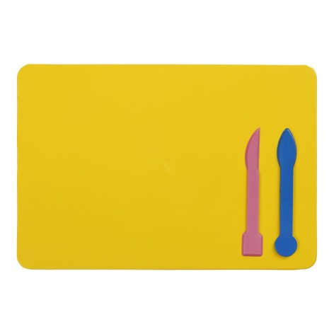 Доска для пластилина, 2 стека, желтая