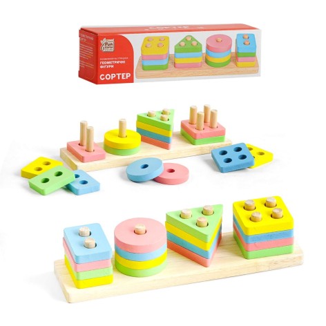 Розвиваюча гра-сортер "Геометричні фігурки"