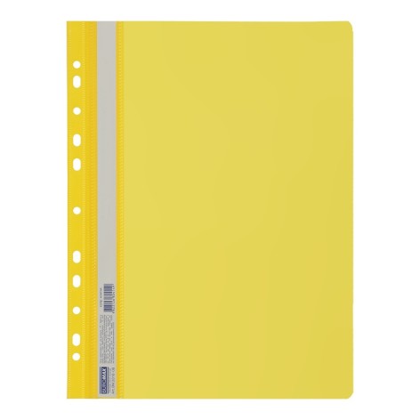 Папка-швидкозшивач з перфорацією. А4, жовтий, ціна за 6 шт.