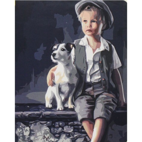 Картина по номерам 0628 ОРТ Мой защитник 40*50