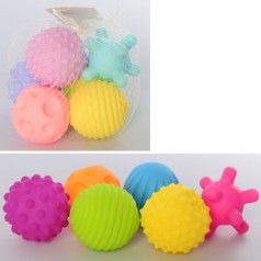 Іграшка для купання, 6шт, 7см, пискавка, 2види, в сітці, 20-10-11см 