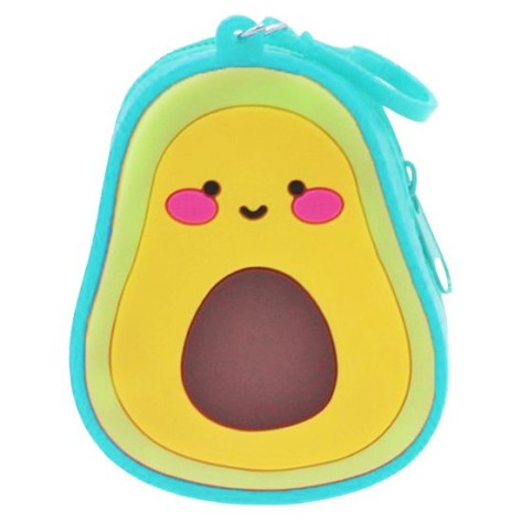 Гаманець силіконовий Авокадік 11см блакитний