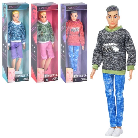 Лялька шарнірна, 29см, 2 види, мікс кольорів, в кор-ці, 10-5,5-32,5см 