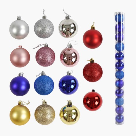 Новорічні прикраси в кор, 6 см мікс видів 