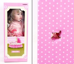 УЦЕНКА 20% Кукла функциональная AFD,   высота: 52 см, резиновая, звуки, прошитые волосы, аксессуары, в кор. /12/