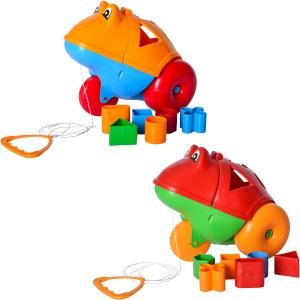 Каталка-сортер Жабенок, Бамсик 25*18*16см /6/