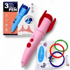 Набір для творчості 3D ручка, PCL 1.75mm (РОЖЕВА)