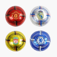 М'яч футбольний 4 види, розмір №5, матеріал м'яка EVA, 310-330 грамів, гумовий балон, мікс видів 