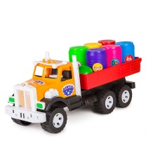 Машинка дитяча вантажівка з діжками Бамсік Фарго