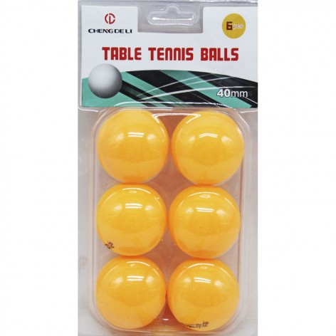 Набор мячиков для настольного тенниса, 6 шт.