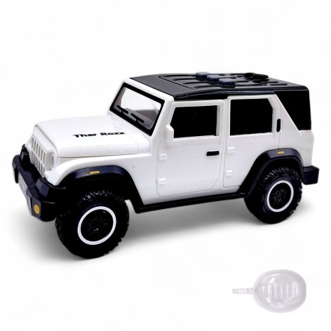 МАШИНА ІНЕРЦІЙНА, З ПАРОМ "JEEP WRANGLER SAHARA" (БІЛИЙ)