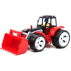 Трактор пластиковый, красный