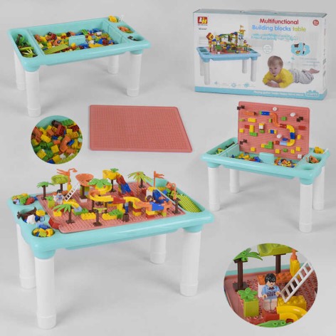 Столик ігровий з конструктором 316 деталей, кор. 