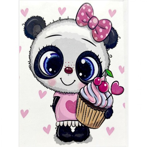 Алмазна мозаїка, “Панда”, 20х30 см, у коробці