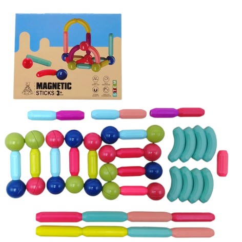 Магнитный конструктор "Magnetic Sticks", 50 деталей
