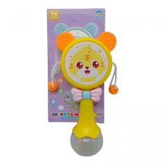 Музыкальная погремушка желтая