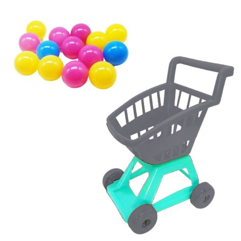 Тележка с шариками (серая)