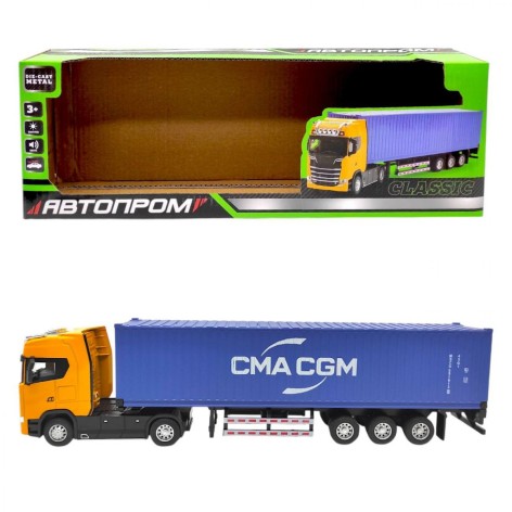 ФУРА АВТОПРОМ (ЖОВТА) КАБІНА (СИНІЙ) ПРИЧІП