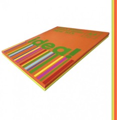 Набір кольорового паперу Intensive Colour mix SHINY 25х4, А4 80 г/м 100л idea!