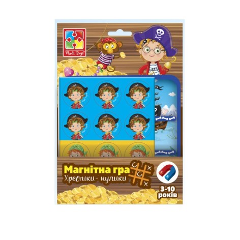 Магнітна гра "Хрестики-нуліки: Пірати" (укр)