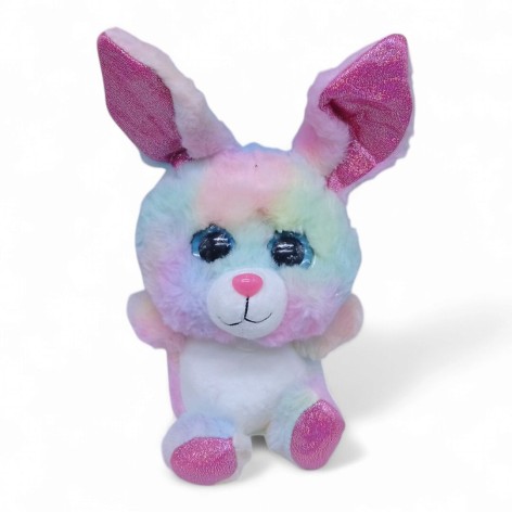 М'яка іграшка Глазастик, 20 см, Зая веселковий