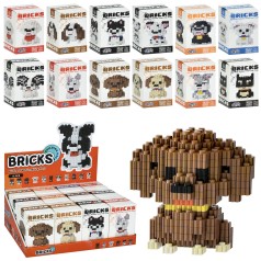 Конструктор собака, від 276дет, в кор-ці, (12видів) /24/288/12шт в кор. 32-13-24см