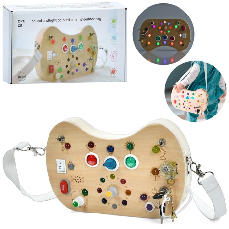 Деревянная игрушка Бизиборд 3в1 QiAiKe 