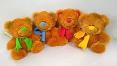 Мягкая игрушка Медведь 23*23 см, 4 цвета