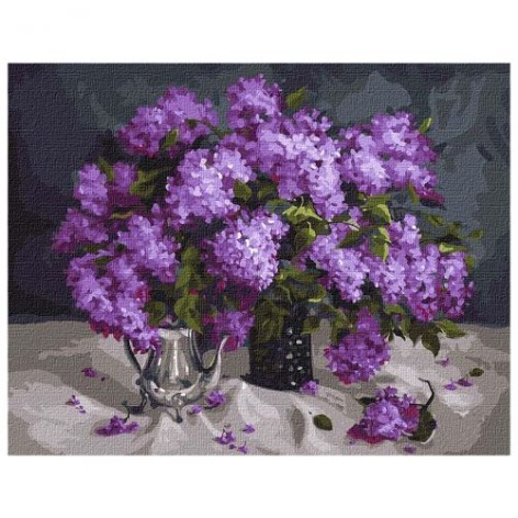 Картина по номерам "Ароматная сирень" ?????