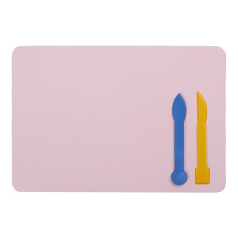 Доска для пластилина, 2 стека, розовая