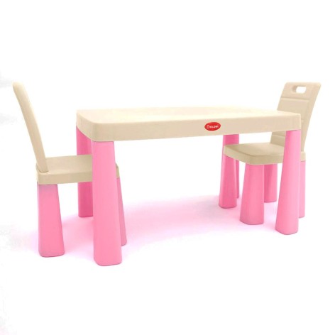 Игровой набор "DOLONI. Cтол и 2 стула" (стол - 48х82х56 см; стул - 30х30х60 см; коробка - 58х15х83 см)