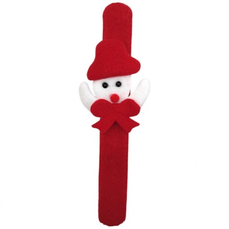 Новогодний слеп браслет "Снеговичок" 21 см