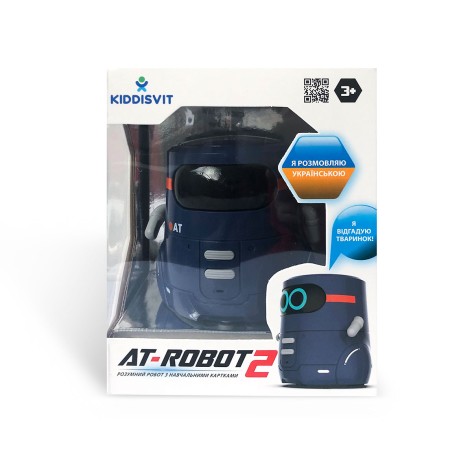 Умный робот с сенсорным управлением и картами - AT-ROBOT 2 (темно-фиолетовый, озвучка украинская)