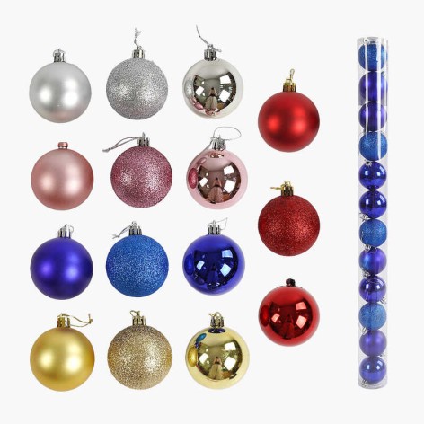 Новорічні прикраси в кор, 7 см мікс видів 