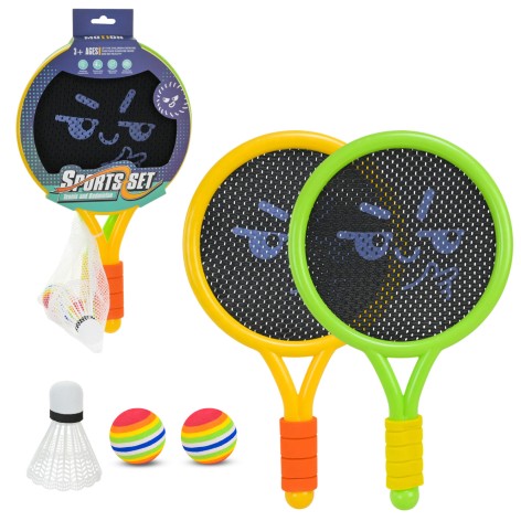 Набор ракеток 2 мячика, воланчик  43,5*6,5*23 см /96-2/