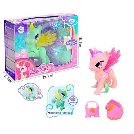 Конячка Little Pony, 16 см, світло, мікс квітів, батарейки (таблетки), в коробці, 24-19-7 см