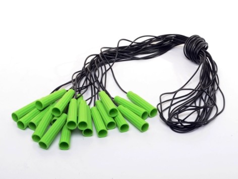 Скакалка гумова чорна 2,4 м 10 шт. Сегеневич