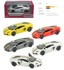 Модель легковой LAMBORGHINI AVENTADOR LP -700-4 5'' KT5355FW метал.инерц.откр.дв.4кол.кор./96/