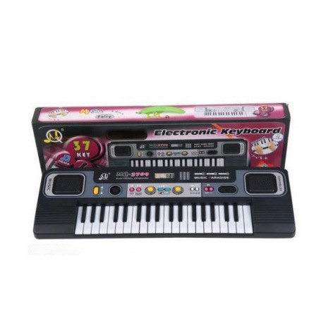 Синтезатор детский MQ3709 37 клавиш микрофон от сети коробка 54*5,5*17