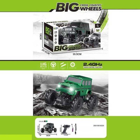 Джип на радиоуправлении, амортизация, на аккумуляторах, пульт 2.4 GHZ, 2 вида