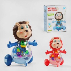 Музичне левеня WToys, 2 кольори, УКРАЇНСЬКЕ ОЗВУЧУВАННЯ, шестерні, пісня, підсвічування, автоматичний рух, в кор. 