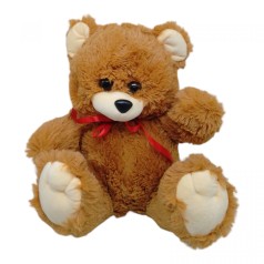 Мягкая игрушка Потап медведь 40 см персик