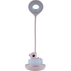 Настольная лампа LED с аккумулятором Cloudy Bear, розовый